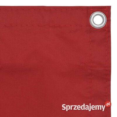 vidaXL Parawan balkonowy czerwony 120x600 mazowieckie