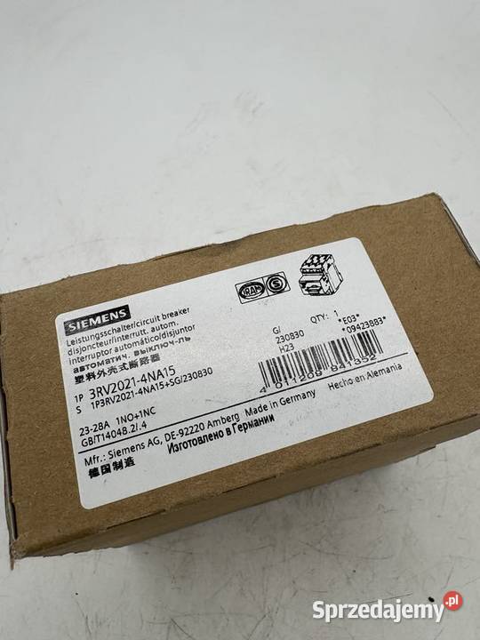Siemens 3RV20214NA15 Wyłącznik silnika 2328A Warszawa