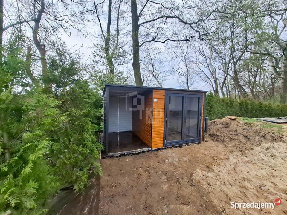 Schowek Domek Ogrodowy 25x25m wiata 15m drzwi Miastko