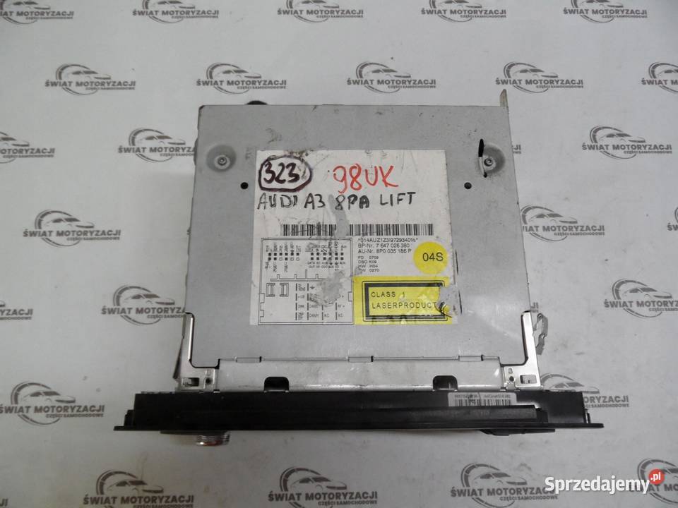 A3 8PA LIFT 09r radio CD 8P0035186P 7647026380 sprzedam