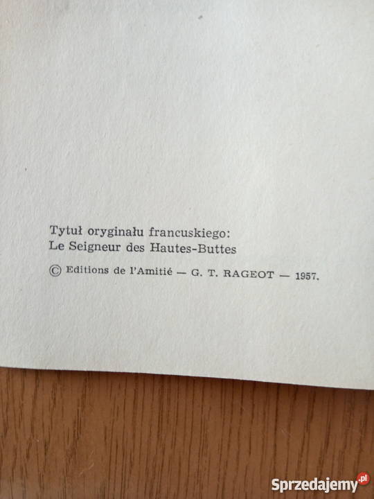 Władca stromych wzgórz książka MichelAim Baudouy Kultura i Rozrywka Dąbrowa Górnicza