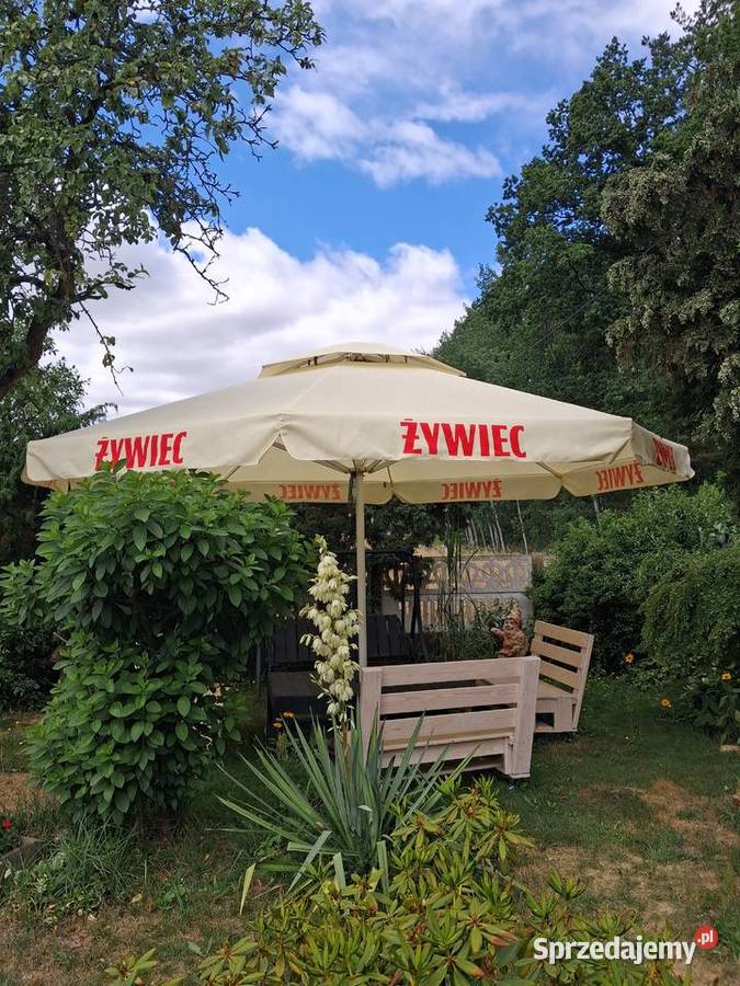 duży parasol ogrodowy 55m metal śląskie Panki sprzedam