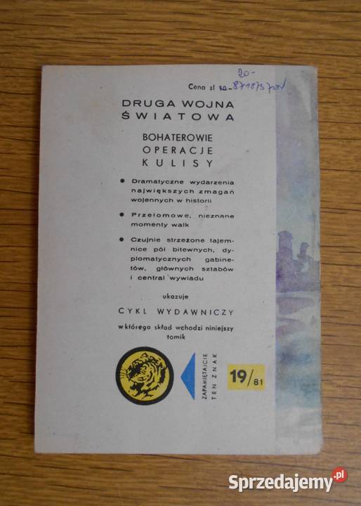 Żółty Tygrys Diabły Adriatyku 1981 Parczew sprzedam