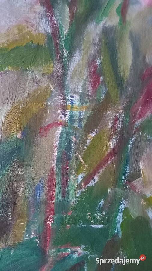 Obraz olejny Róże sygnowany Gorzów Wielkopolski sprzedam