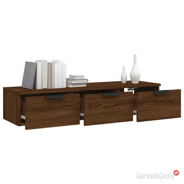 Szafka wisząca brązowy dąb 102x30x20 WM817098 mazowieckie Warszawa sprzedam