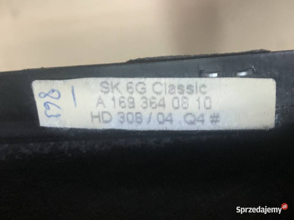 A1693640810 mieszek gałka zmiany biegów mercedes Rok produkcji 2005 Szczecin sprzedam