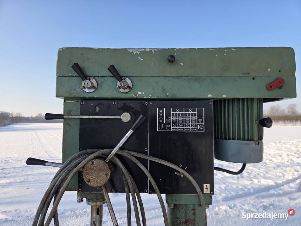 Wiertarka słupowa PK 203 z posuwem wielkopolskie Lwówek