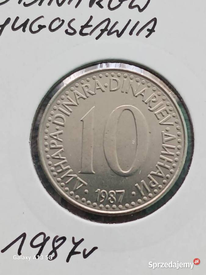 10 Dinarów Jugosławia 1987 r.