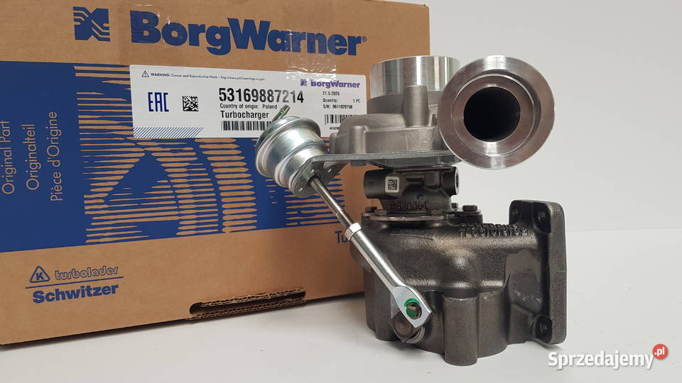 Turbosprężarka BorgWarner KKK 53169887214 mazowieckie