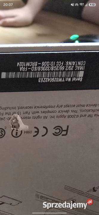 Imac 202 2GB320GB Liczba rdzeni procesora 2 Jastrzębie-Zdrój