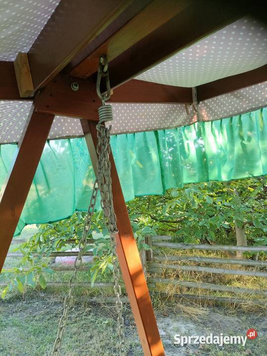 Duża drewniana huśtawka ogrodowa Tomaszów Mazowiecki