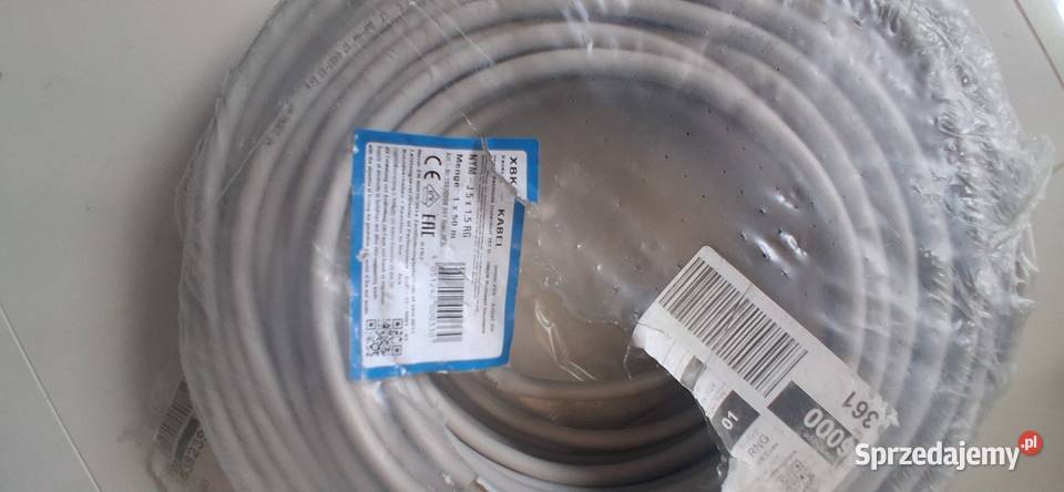 przewod elektryczny okrogly nymj 5x15 50m Kable i przewody Jaworzno