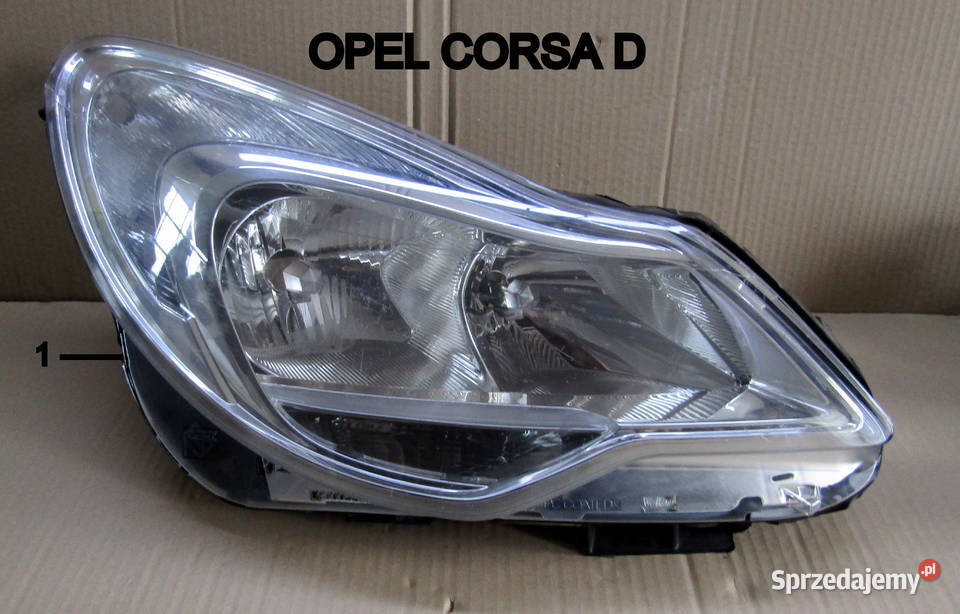 LAMPA PRZEDNIA PRAWA OPEL CORSA D LIFT 13392706 Lampy przednie Mysłaków