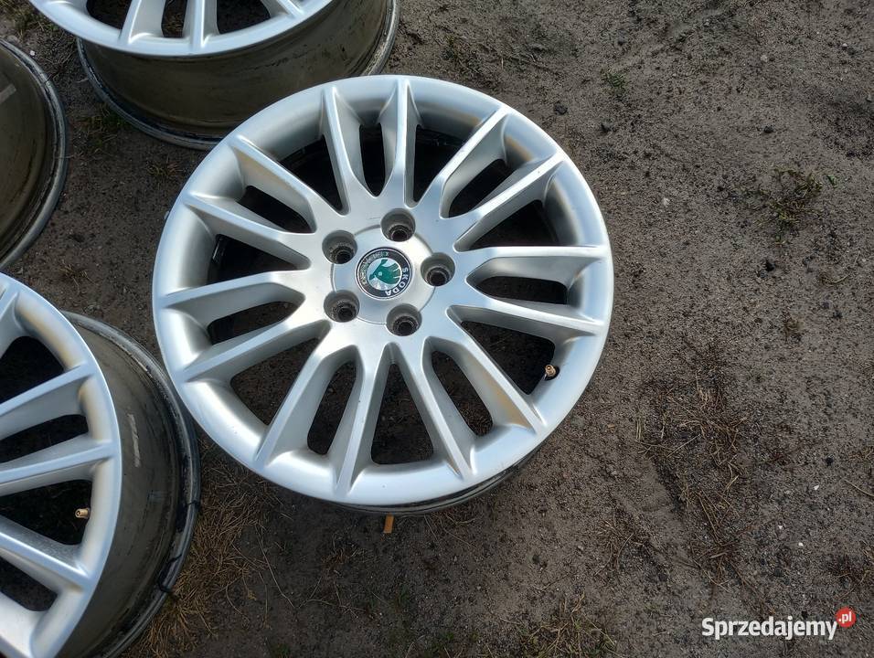 17 5x112 SKODA Oryginalne Alufelgi Octavia Średnica 17" Samochodowe Włocławek sprzedam