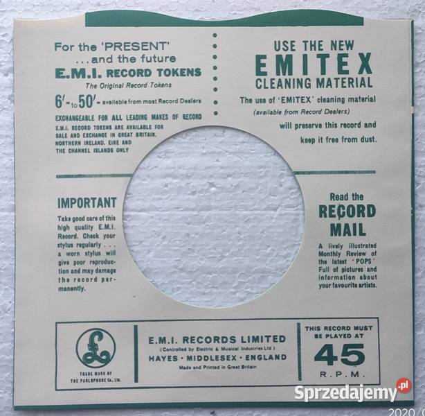 EMI PARLOPHONE3 odmiany VERTIGO okładka na Kraków