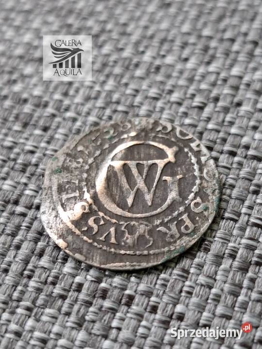 Szeląg Jerzy Wilhelm Hohenzollern 1628 Numizmatyka Gdańsk
