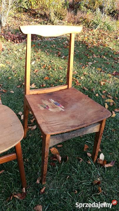 Unikatowe Krzesła Prl Hałas Zieliński Stolarskie Stoły, krzesła, biurka Wrocław sprzedam