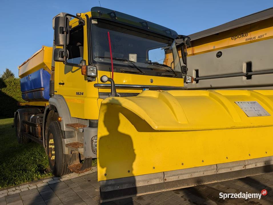 Mercedes-Benz AXOR 1824 4x2 piaskarka solarka SCHMIDT 3m
