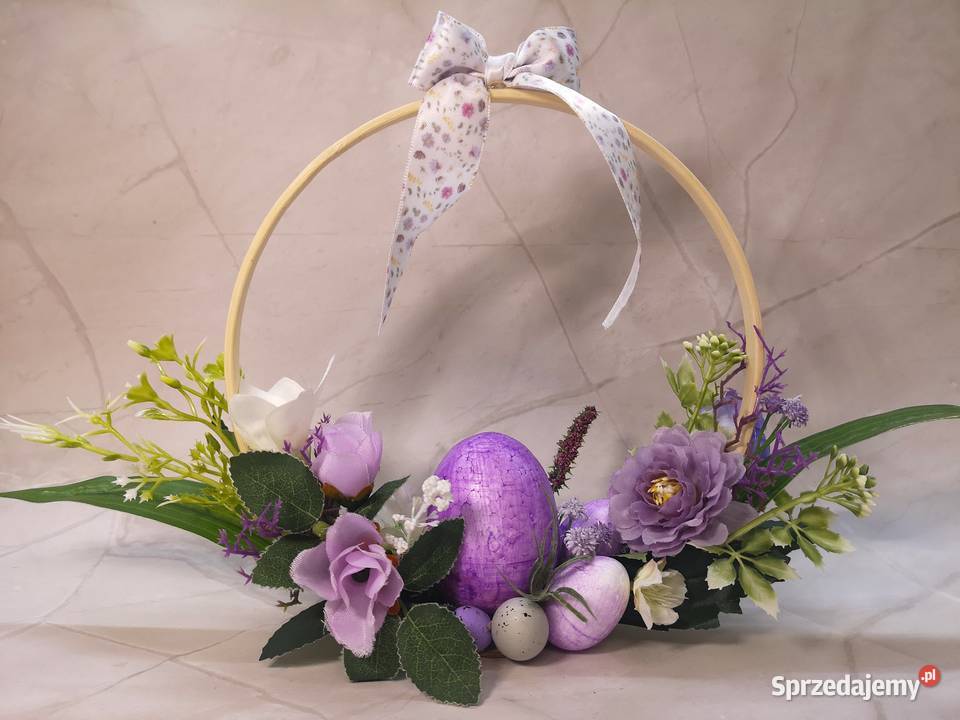 Elegancki stroik wielkanocny na kole Wielkanoc Kielce sprzedam