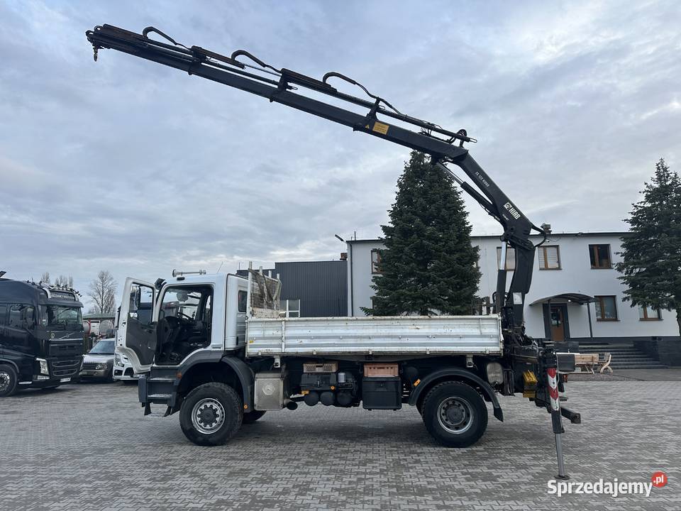 Mercedes 4x4 stały napęd HDS Hiab Wywrotka 3 Płock