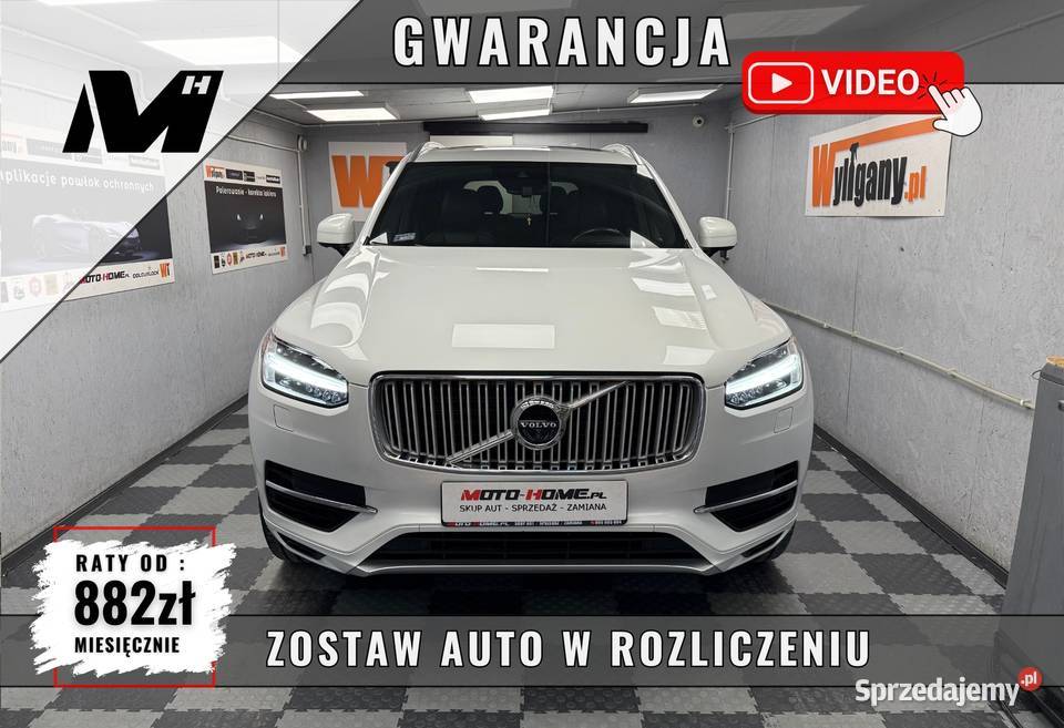 Volvo XC 90 Inscription ACC T8 kamery 360 biała Poznań sprzedam