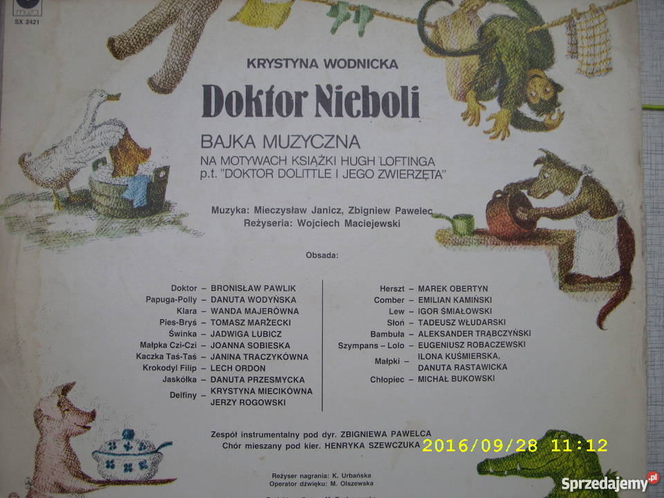 DOKTOR NIEBOLIK WODNICKI Bajka lp WINYL Wołów