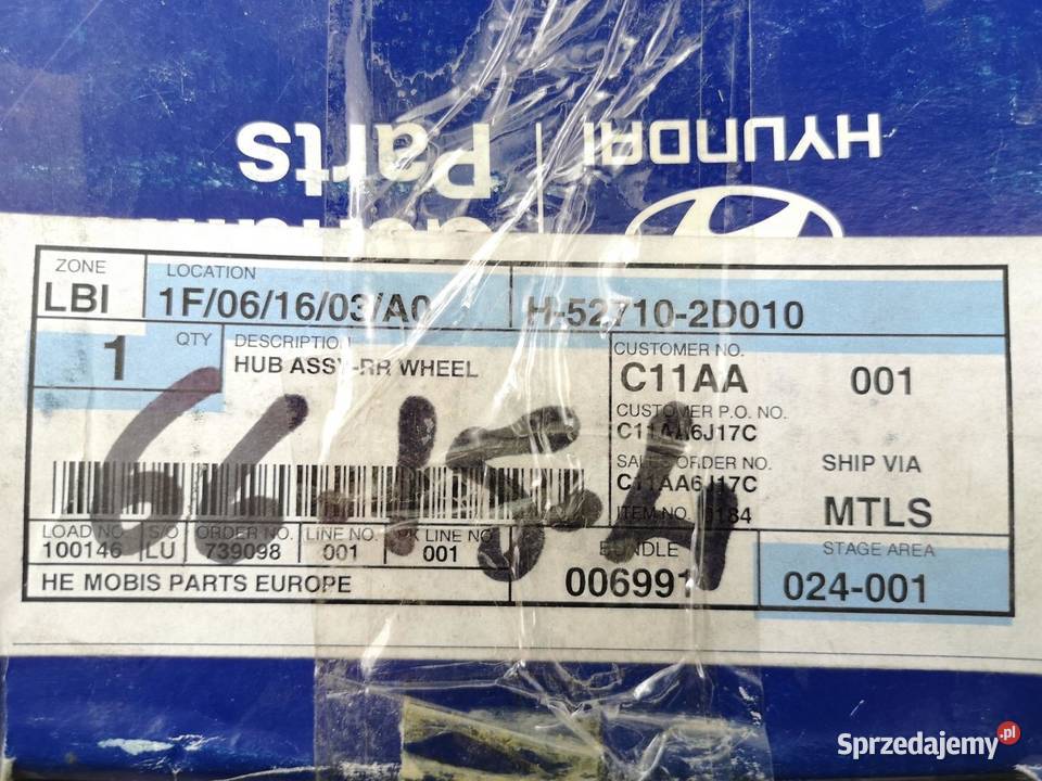 PIASTA KOŁA TYŁ HYUNDAI ELANTRA 20002006 NOWA