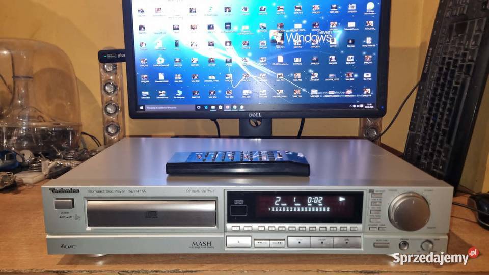 Odtwarzacz CD Technics SLP477A srebrny z pilotem Warta