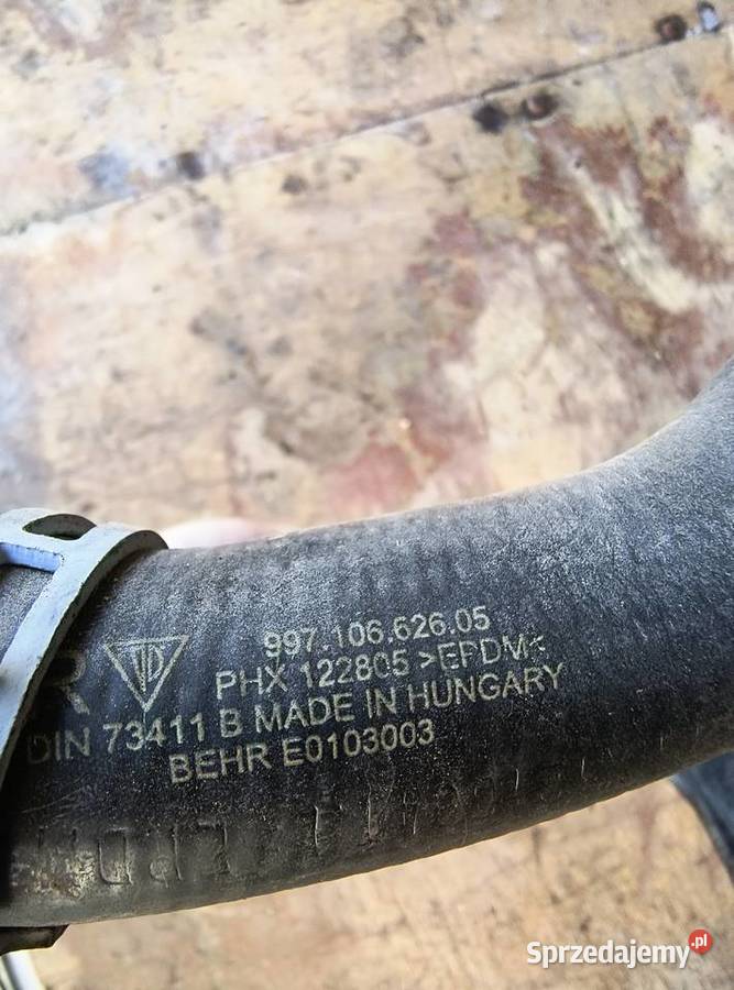 Mocowanie chłodnicy węże wody Porsche Boxster Bieliny