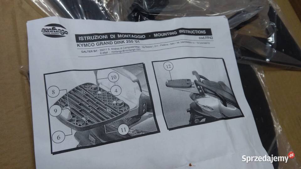 STELAŻ NONFANGO KYMCO GRAND DINK 125 150 250 Bagażniki, stelaże i oparcia podlaskie Bielsk Podlaski