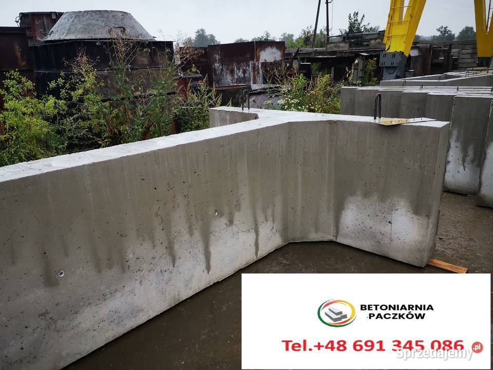 Płyty drogowe beton muru oporowe L i T bloczki dolnośląskie