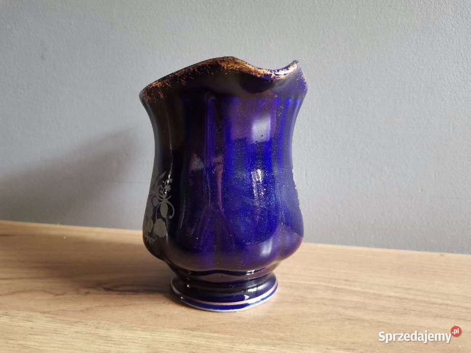 Stary niebieski mlecznik porcelana kobaltowa Katowice sprzedam