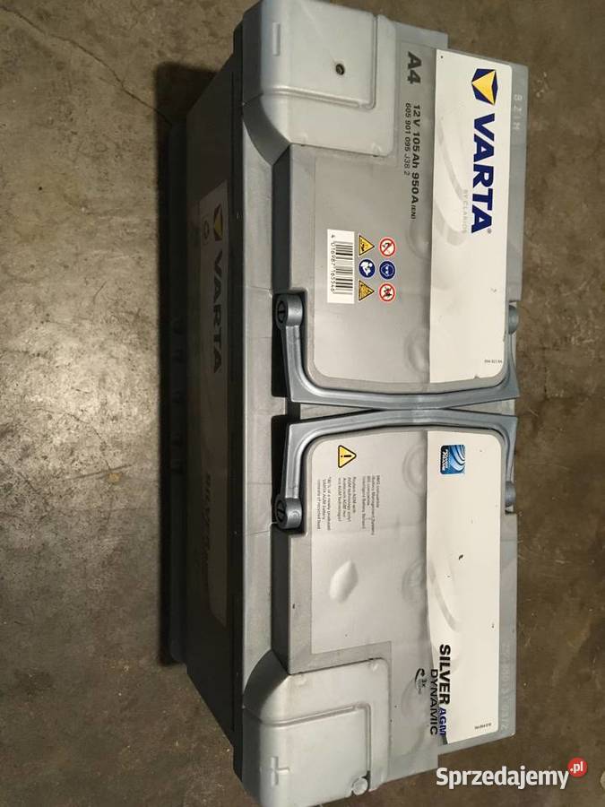 Akumulator Varta 105ah 950a AGM produkcji Układ elektryczny, zapłon opolskie Brzeg sprzedam
