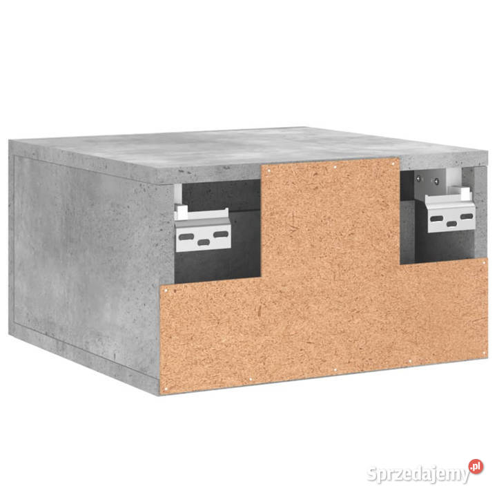 Wisząca szafka nocna szarość betonu 35x35x20