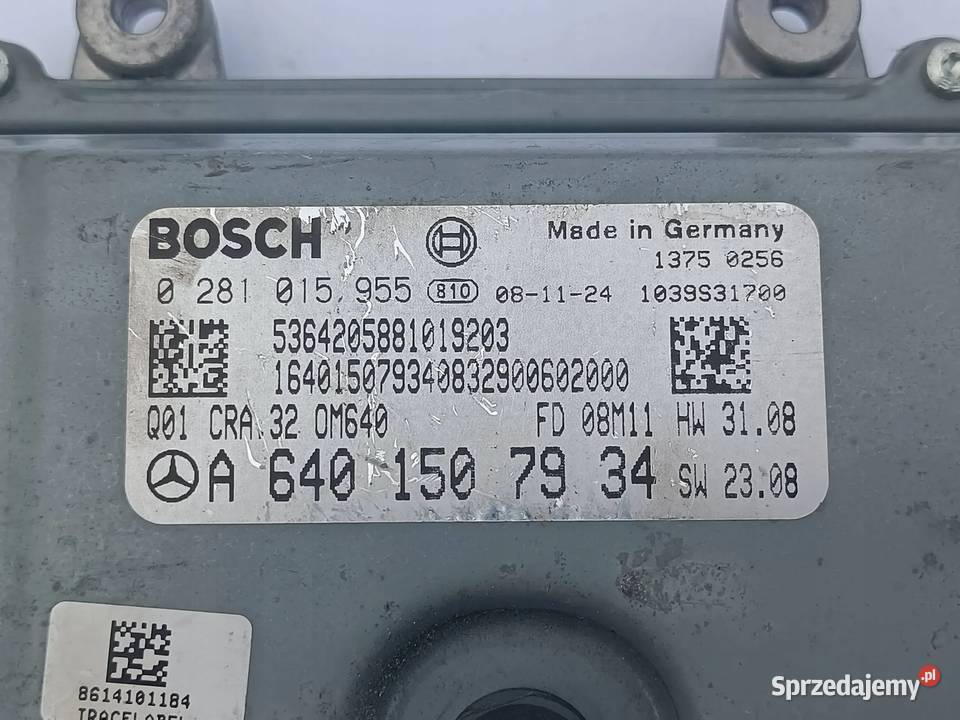 Mercedes W245 20 CDI STEROWNIK KOMPUTER SILNIKA osobowe Części samochodowe Przemęt