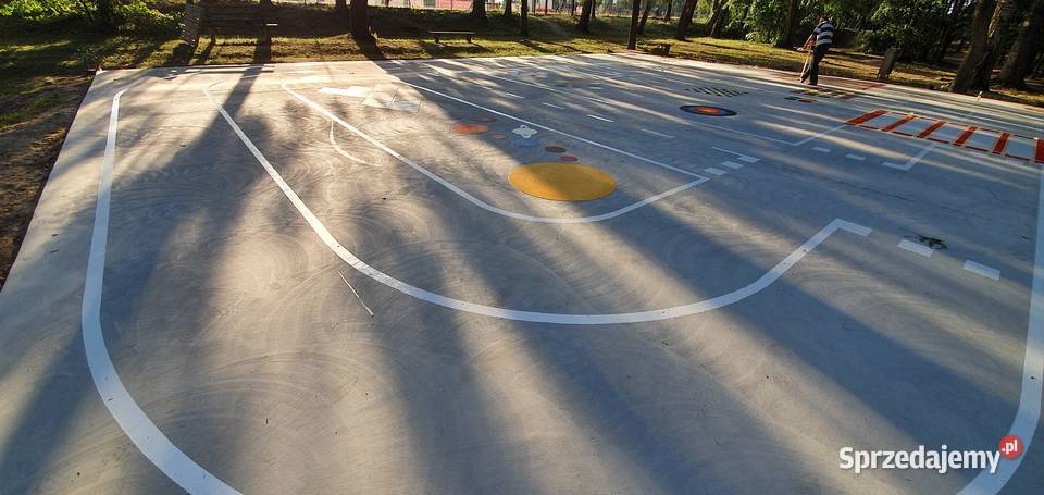 Miasteczko rowerowe BIG0 w obrysie 11x18 m Znaki Wrocław