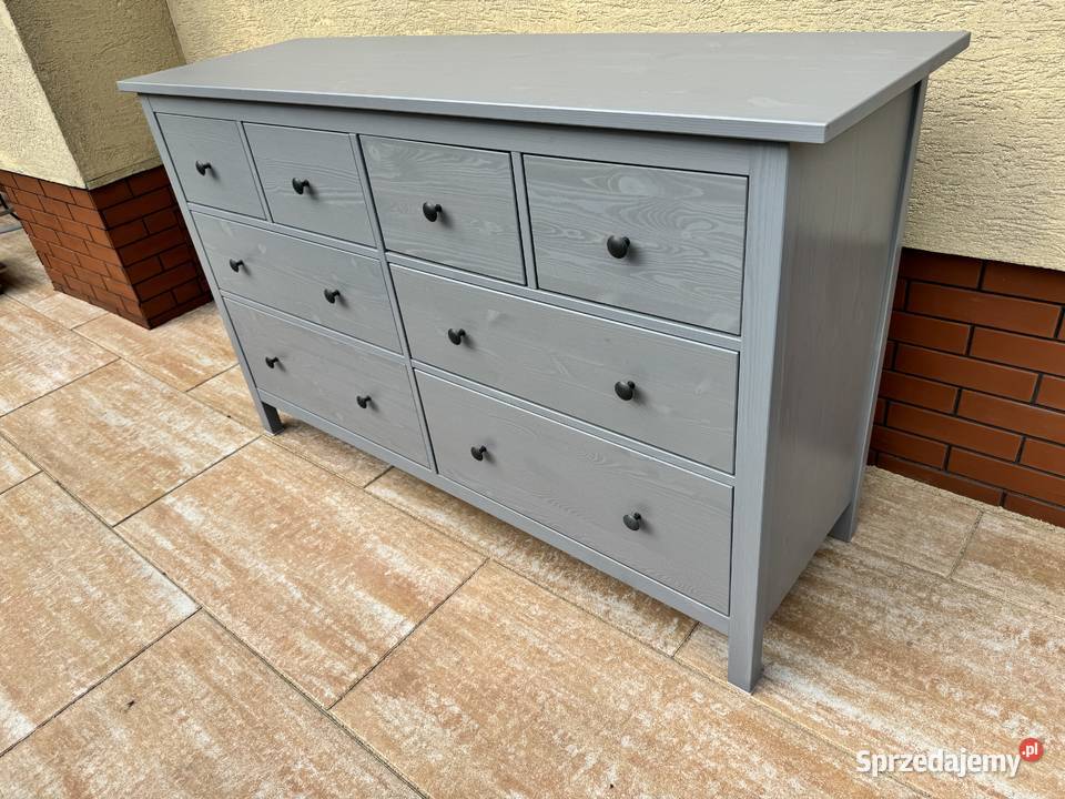 Komoda drewniana Ikea Hemnes szuflady duża Sulbiny