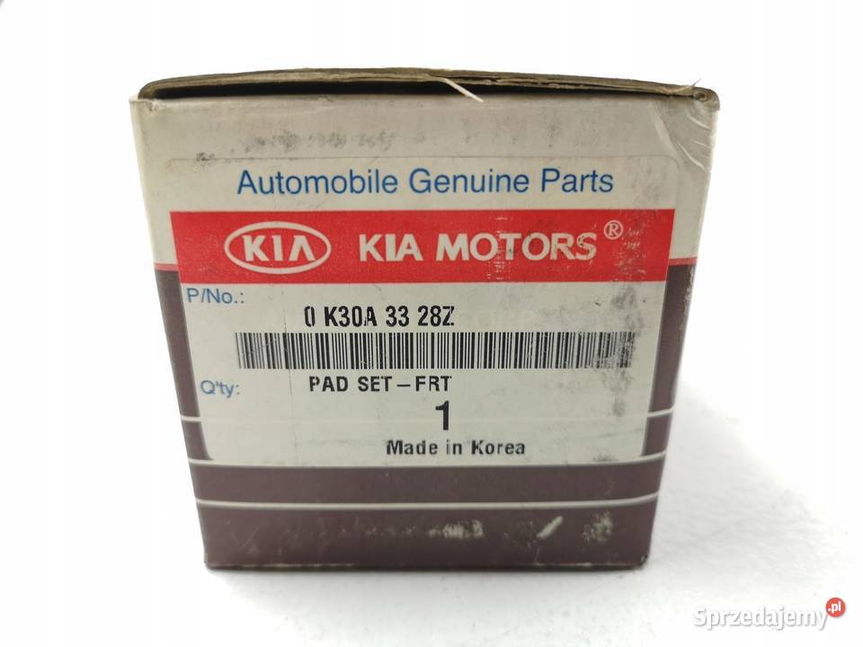 KLOCKI HAMULCOWE PRZÓD KIA RIO 0005 13 15 ORI