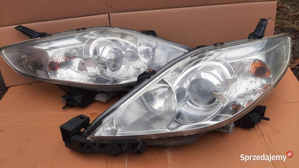 lapa prawa lewa mazda 5 V premancy ksenon Lampy przednie Dębno