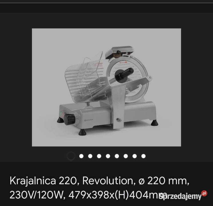 Krajalnica 220 Revolution o 220 mm 230V120W małopolskie Kraków