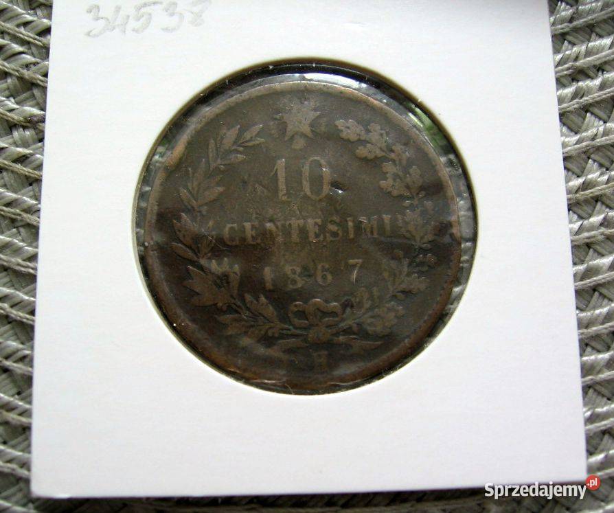 Włochy 10 Centesimi 1867r H Kalisz