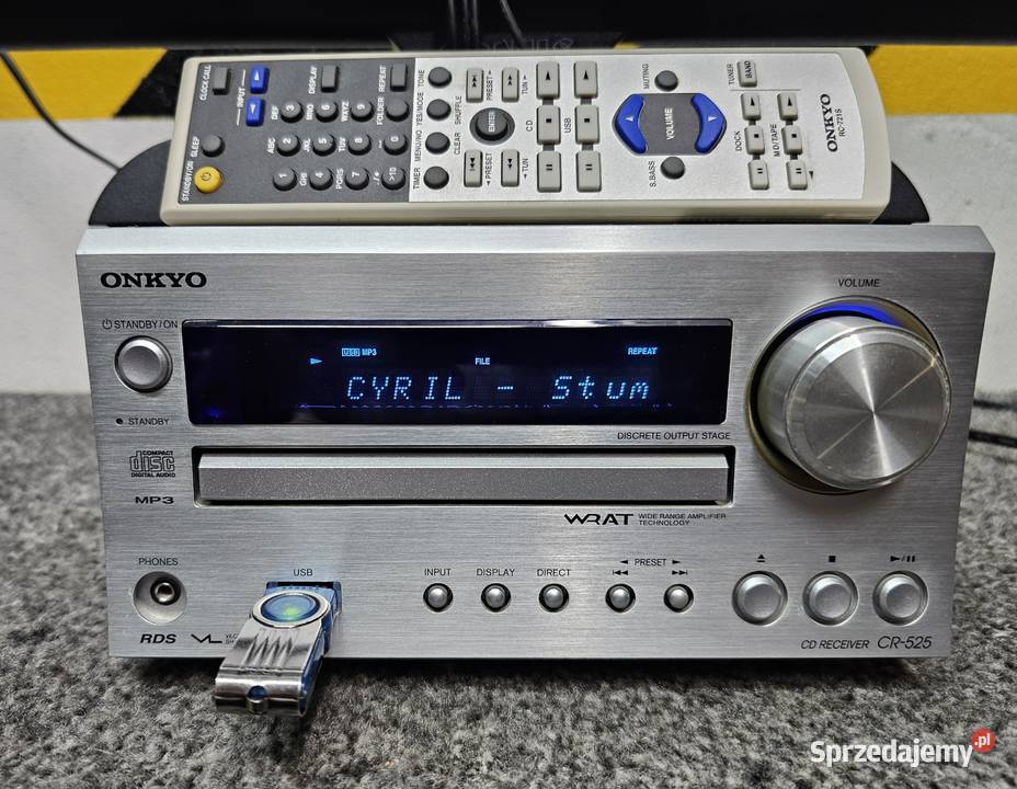 Wieża Stereo ONKYO CR525 pilot wysyłka 15 Kraków sprzedam
