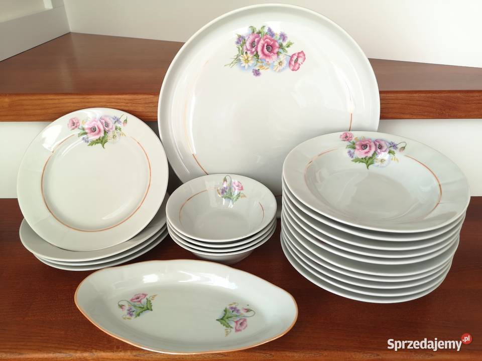Serwis obiadowy porcelanowy Na łące Otrębusy