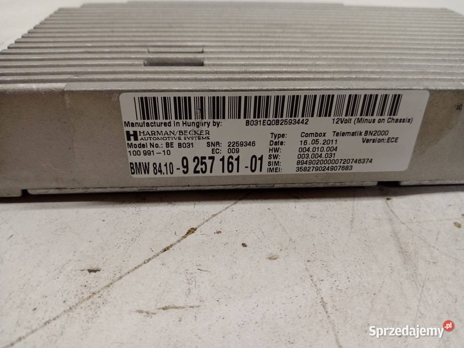 MODUŁ COMBOX BLUETOOTH TELEMATIK BMW E81 E87 E90 kujawsko-pomorskie sprzedam