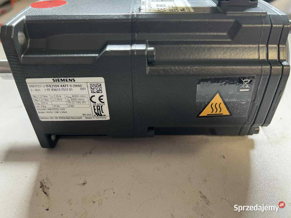 Servo Silnik SIEMENS 1FK21044AF102MA0 Bratoszewice