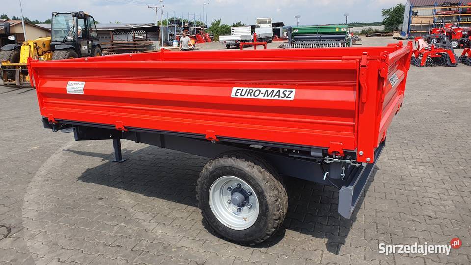 Przyczepa rolnicza ładowność 3t EuroMasz nieuszkodzony Kielce