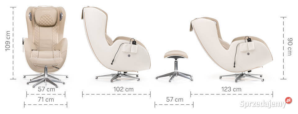 Fotel masujący z masażem iRest QL A185 102cm Fotele Olsztyn sprzedam