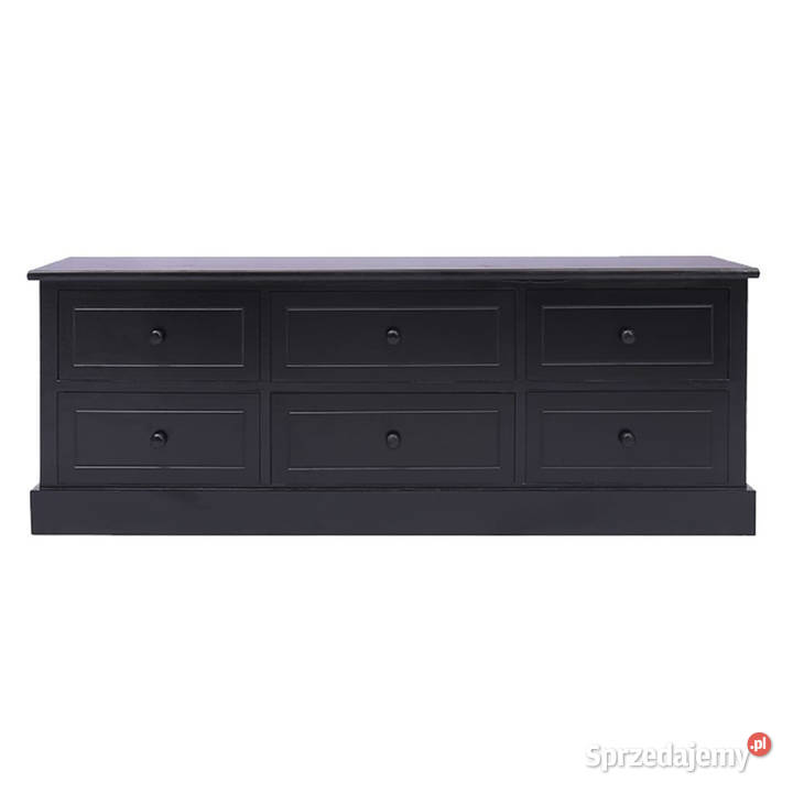 Szafka pod TV czarna 108x30x40 drewno paulownia mazowieckie Warszawa sprzedam