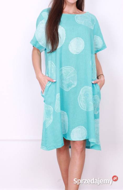 Sukienka lniana koła Italy Spódnice i sukienki