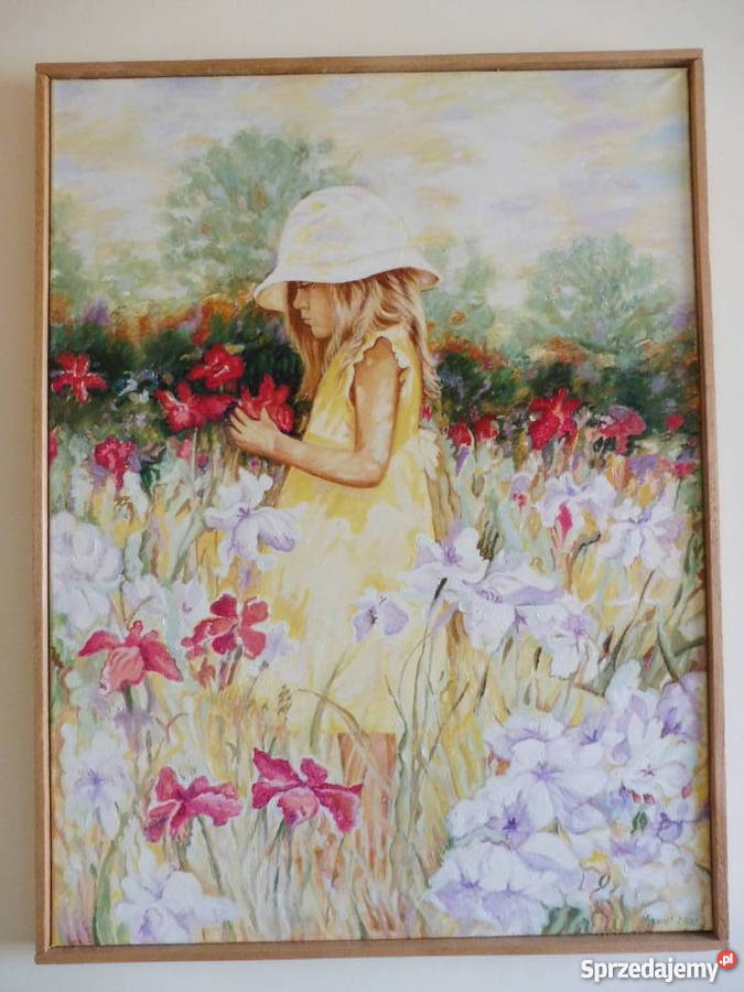 Obraz ptDziewczynka 80x60 sprzedam